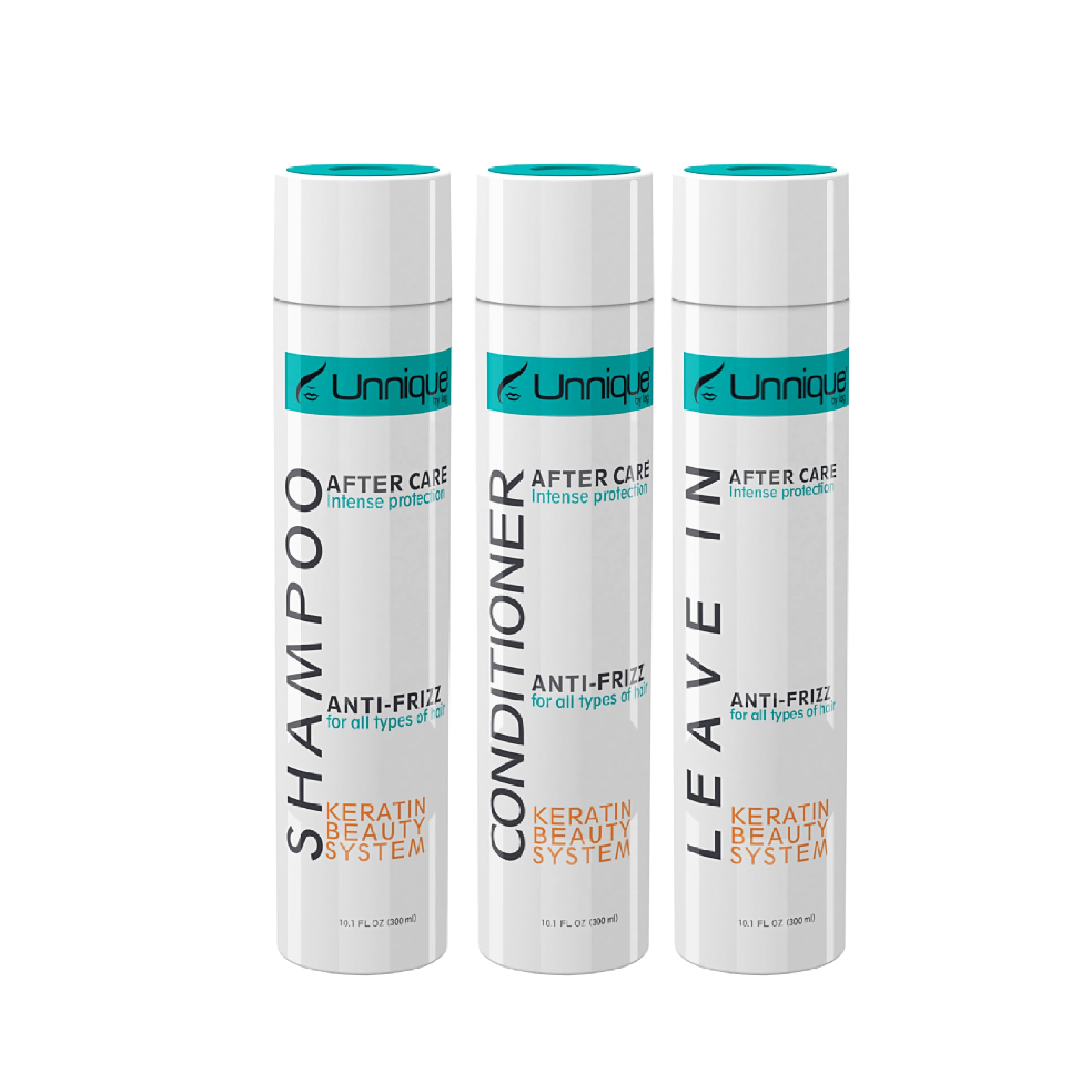 UNNIQUE KBS Hair Care Kit - Repairing Shampoo and Conditioner & Leave-in Treatment After Care Set for Keratin Treated Hair. 10oz